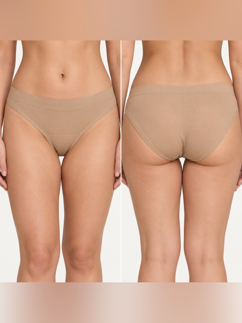 TITLE: SKIMS Soft Smoothing Seamless Brief Clay Size Medium NWT